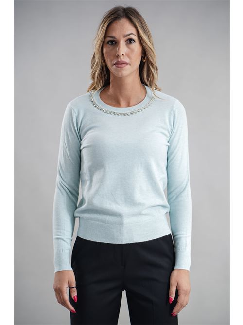 Maglia in viscosa Try Me | 5039BLEACHED ACQUA